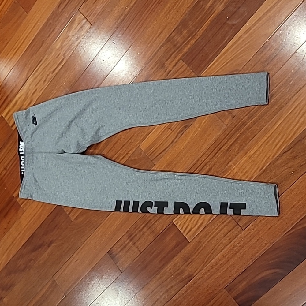 Nike gray black Just Do It leggings womens XS